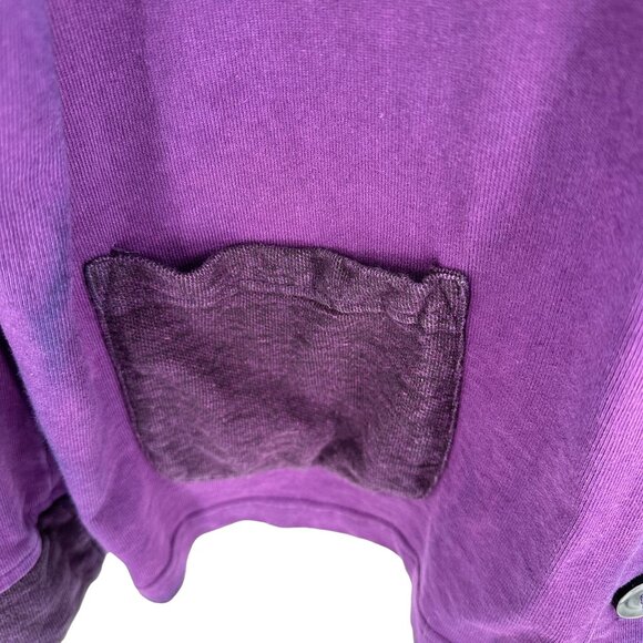 Vintage Mishi Womens Purple Pigment Dyed Button-Up Cardigan With Pockets Size M - Picture 4 of 7